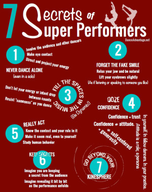 So, what are YOUR secrets? What makes a performer enjoyable to watch?