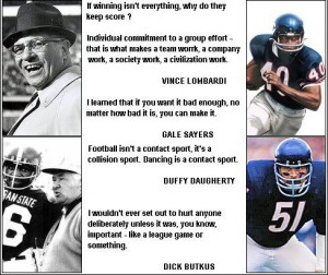 Variety of football quotes by the pros.