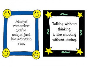 Framed Classroom Inspirational - Motivational Sayings