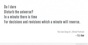 Eliot about the universe