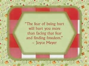 Fear of being hurt...