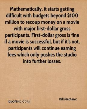 beyond $100 million to recoup money on a movie with major first ...