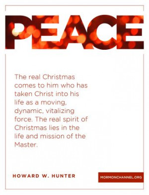 The real Christmas comes to him who has taken Christ into his life as ...