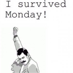 survived MONDAY!