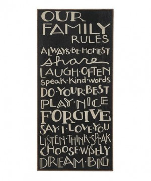 Our Family Rules Plaque by Collins on #zulily #parenting #quotes #best