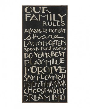 Our Family Rules Plaque by Collins on #zulily #parenting #quotes #best