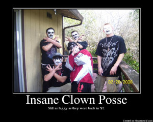 Insane Clown Posse fans showing how 