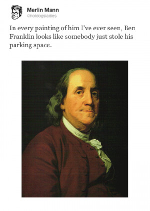 Ben Franklin’s face