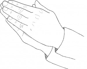this coloring page of praying