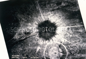 Nuclear Test Site Stock Image Enlarged Science Photo