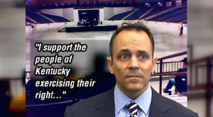 ... quote: 'I support the people of Kentucky exercising their right