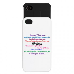 Delena Gifts > Delena Quotes iPhone Wallet Case