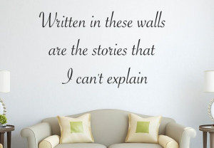 One direction 1D Wall Decal Quote The Story by LovelyDecalsWorld, $25 ...