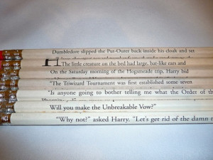 Harry Potter Pencil Set. I think I would just put them on display ...