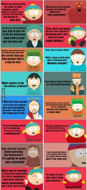 south park best one is the first quote