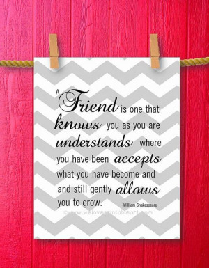 Quote Printable Art Gift for Best Friend by WeLovePrintableArt -- This ...