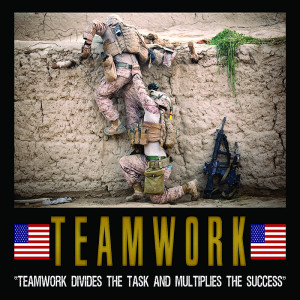 Home / MILITARY MOTIVATION POSTERS / Military Motivation “TEAMWORK ...