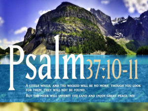 Inspirational Bible Verses Wallpaper Psalm 37 10 11 photos of Having ...