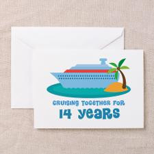 14th Anniversary Cruise Greeting Card for