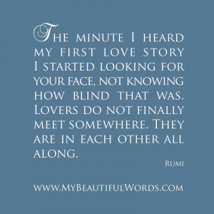 My First Love Story...