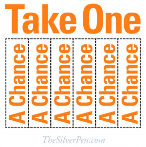 Today is National Take a Chance Day. Who knew?!? The timing is pretty ...