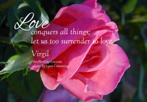 Inspirational Love quotes with rose picture