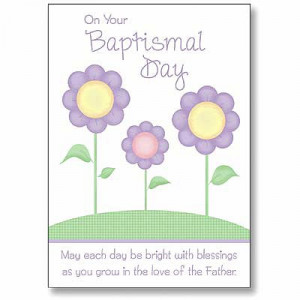 Dear Little One Baptism Christening Greeting Card
