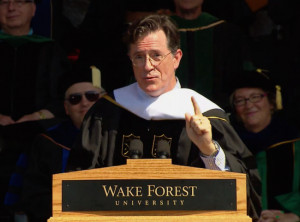 Stephen Colbert shares a critical lesson about success in his Wake ...