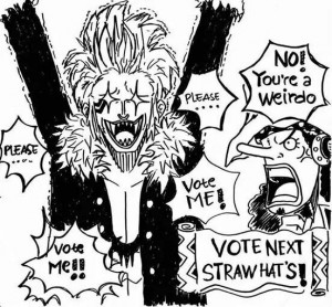 Bartholomew? I think, haven't read one Piece for awhile, oh and Usopp