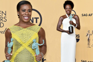 Uzo Aduba and Viola Davis make SAG history as first black women to win ...