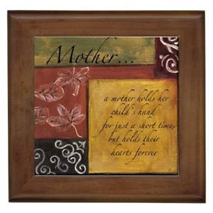 Details about New Mother QUOTE Framed Tile HOME DECOR Ceramic wall art