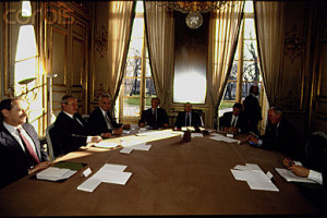 François Mitterrand et Milosevic
