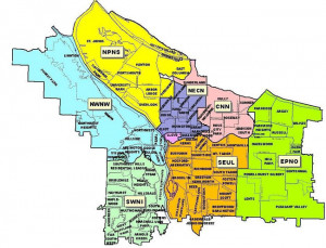 portland oregon neighborhood map