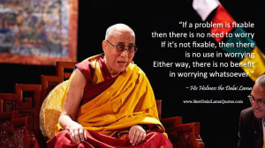 Dalai Lama Quote on Worrying