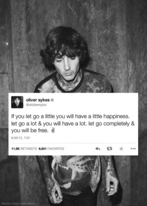 Oliver Sykes of Bring Me The Horizon