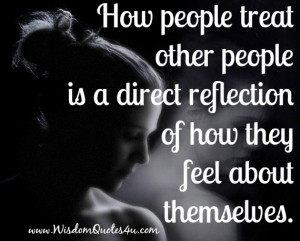 When people are fill with love, they treat people good. When they hate ...