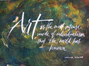 ... sponges to manipulate the paint. This is one of my favorite quotes