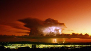 Tucson lightning red storm forces of nature HD Wallpaper