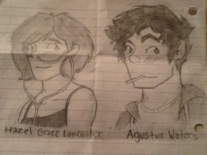 TFiOS Hazel And Gus Drawings