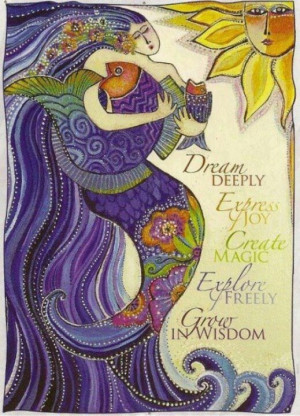 Dream Express Create Explore Grow #Mermaid #Quote