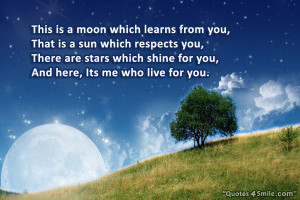 This is a moon which learns from you,
