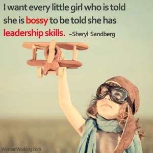 Little girls with leadership