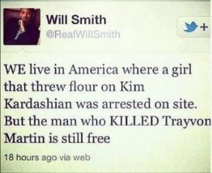 Fake Will Smith Tweet Comparing Trayvon Martin's Killing and Kim ...