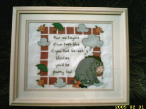 Eeyore is myfavourite Disney character, I completed this in November ...
