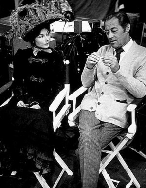 Audrey Hepburn And Rex Harrison The Set Fair Lady