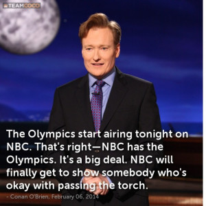 The Olympics start airing tonight on NBC. That's right—NBC has the ...