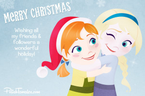 disney frozen anna and elsa hug Disney Frozen Holiday Hugs by ...
