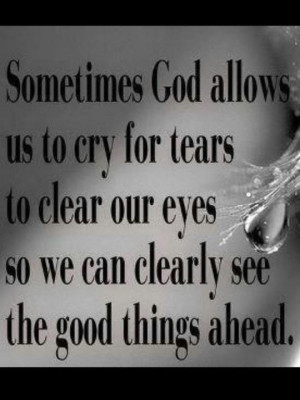 Tears can help us see clearer