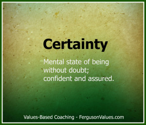 How can the value of certainty help you create competitive advantage?