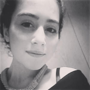 ... quote perfect me instaphoto filtering black and white necklace hair